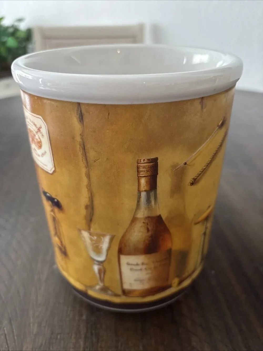 Cypress Home 7” Cooking Utensil Crock Container French Cafe Cuisine Wine Cooler